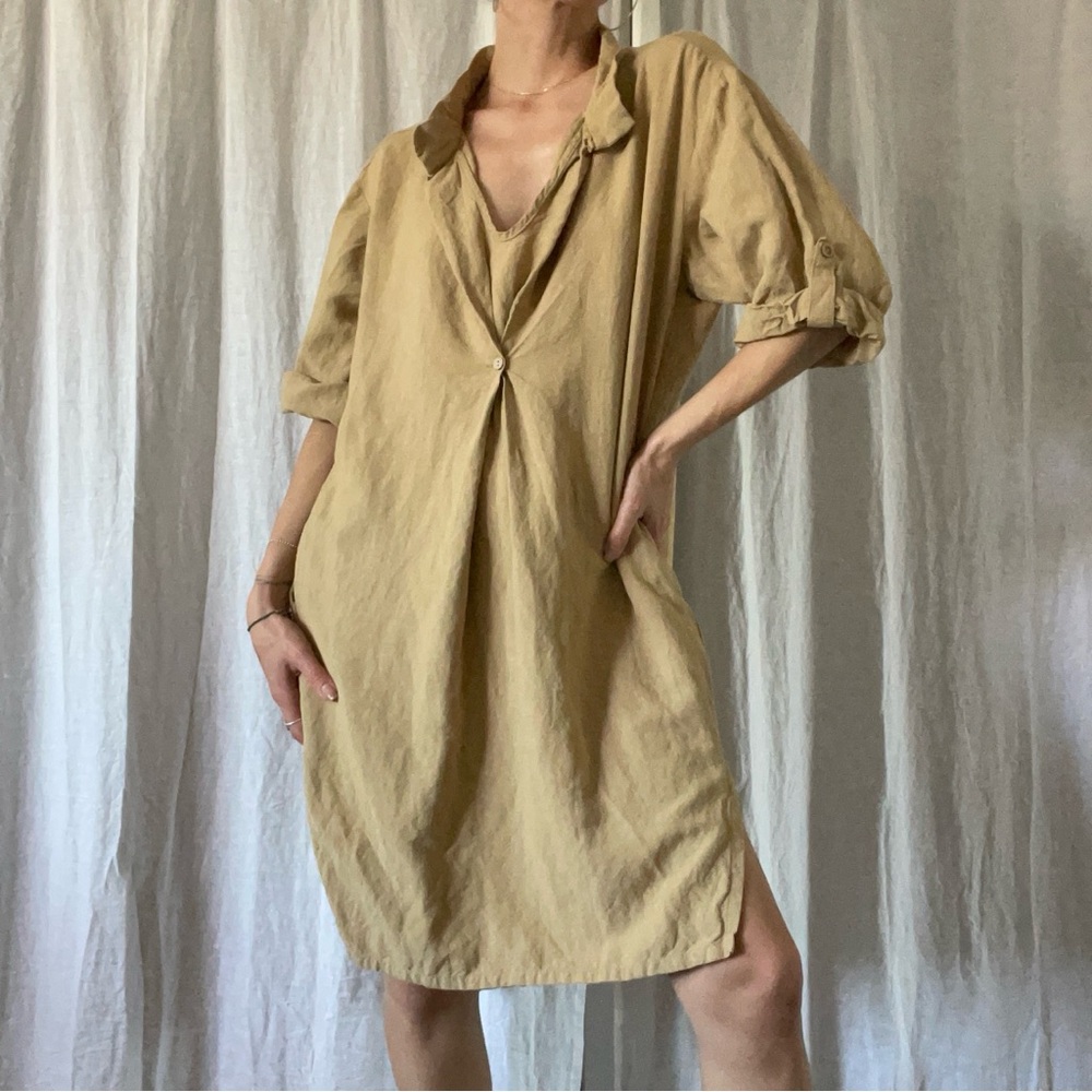 Mordenmiss Beige Blouse dress